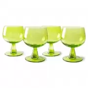 Kieliszki do wina Emeralds 4 szt. limonkowa zieleń HKliving