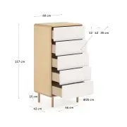 Komoda Anielle 60 cm kave home