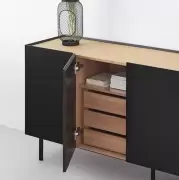 Komoda Arista 165 cm czarna Teulat