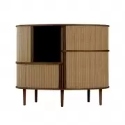 Komoda Audacious highboard ciemny dąb sugar brown Umage
