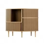 Komoda Audacious highboard naturalny dąb sugar brown Umage