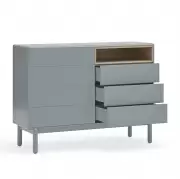 Komoda Corvo 120 cm szara Teulat