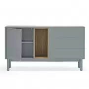 Komoda Corvo 140 cm szara Teulat