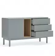 Komoda Corvo 140 cm szara Teulat