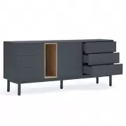 Komoda Corvo 180 cm antracytowa Teulat