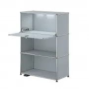 Komoda M58 Haller Srebrna Matowa Usm