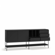Komoda Platt 220 cm czarna Teulat
