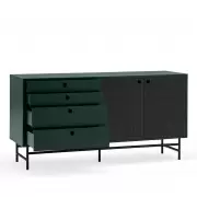 Komoda Punto 150 cm ciemnozielona Teulat
