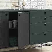 Komoda Punto 212 cm ciemnozielona Teulat