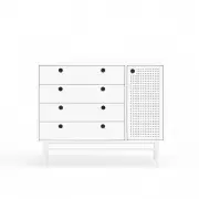 Komoda Punto 97 cm biała Teulat