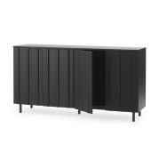 Komoda Rib 159 cm czarna Normann Copenhagen