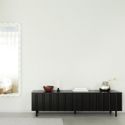 Komoda Rib 175 cm czarna Normann Copenhagen