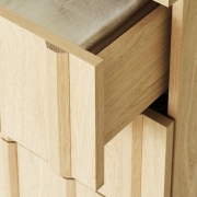 Komoda Rib 175 cm dębowa Normann Copenhagen