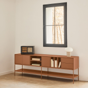 Komoda TV Platt 220 cm ceglasata Teulat