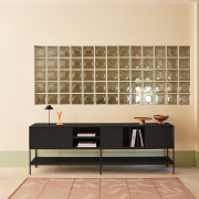 Komoda TV Platt 220 cm czarna Teulat