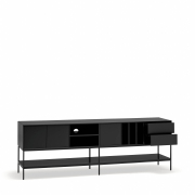 Komoda TV Platt 220 cm czarna Teulat