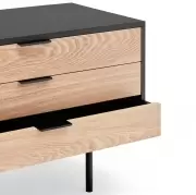 Komoda tv Sierra 180 cm czarna Teulat