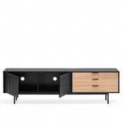 Komoda tv Sierra 180 cm czarna Teulat