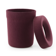 Kosz biurowy Hide burgundowy Normann Copenhagen