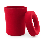 Kosz biurowy Hide czerwony Normann Copenhagen