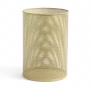 Kosz biurowy Perforated 44 cm zakurzony żółty Hay