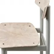 Krzesło Conscious Wood Waste Grey Mater