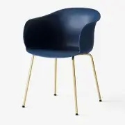 Krzesło Elefy Jh28 Niebieskie-Mosiężne Nogi Andtradition