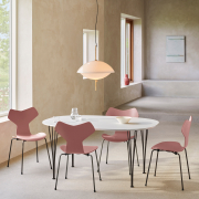 Krzesło Grand Prix 3130 Fornir Barwiony Żółty Fritz Hansen