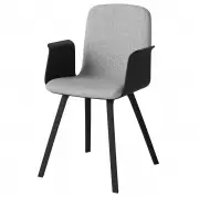 Krzesło Palm Czarny Dąb London, Light Grey Bolia
