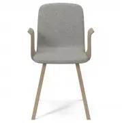 Krzesło Palm dąb bielony Light Grey Melange Bolia