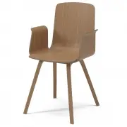 Krzesło Palm z podłokietnikami dąb olejowany Bolia
