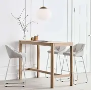 Krzesło barowe Kimono Qual Light Grey Bolia
