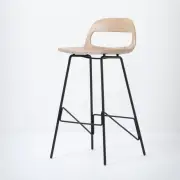 Krzesło Barowe Leina H;93 Cm Czarne Nogi Gazzda