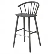 Krzesło Barowe Sleek H;102 Cm Szare Bolia