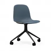 Krzesło Biurowe Form Czarna Podstawa Niebieskie Normann Copenhagen