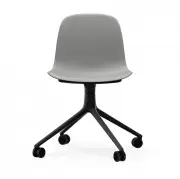 Krzesło biurowe Form czarna podstawa szare Normann Copenhagen