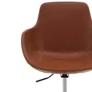 Krzesło biurowe Tissiana brązowe kave home
