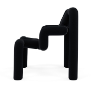 Krzesło ergonomiczne Ekstrem czarne Gentle 193 Black Varier