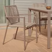 Krzesło ogrodowe Culip brązowe kave home