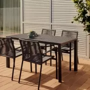 Krzesło ogrodowe Culip ciemnoszare kave home