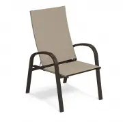 Krzesło Ogrodowe Holly Lounge Indyjski Brąz-Orzech Emu