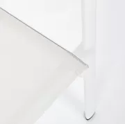 Krzesło ogrodowe konnor białe Bizzotto