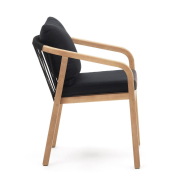 Krzesło ogrodowe Malaret czarne Kave Home