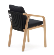 Krzesło ogrodowe Malaret czarne Kave Home