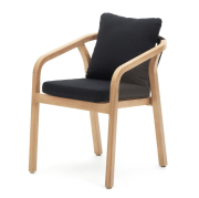 Krzesło ogrodowe Malaret czarne Kave Home