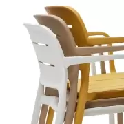 Krzesło ogrodowe Morella musztardowe kave home