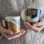 Kubek Hezha niebieski Bloomingville
