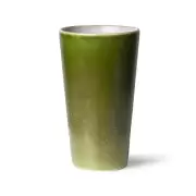 Kubek ceramiczny do latte 70s zielony HKliving