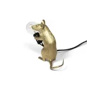 LAMPA MOUSE ZŁOTA SIEDZĄCA SELETTI