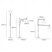 LAMPA PODŁOGOWA TOLOMEO BASCULANTE ARTEMIDE